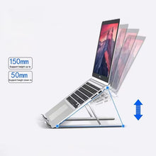 Cargar imagen en el visor de la galería, Soporte ajustable de aleación de aluminio para ordenador portátil, soporte Universal de elevación y refrigeración para tableta y Notebook MOD ZJ-6
