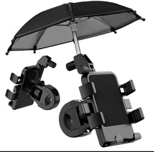 Cargar imagen en el visor de la galería, Soporte de teléfono móvil para motocicleta, sombrilla a prueba de lluvia para bicicleta, Scooter al aire libre, Clip de teléfono, montaje en manillar para iPhone MOD CZ041-6
