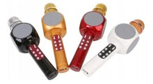 Cargar imagen en el visor de la galería, Micrófono/altavoz Bluetooth inalámbrico para karaoke, USB, LED rojo MOD WS-1816
