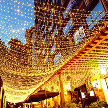 Cargar imagen en el visor de la galería, Guirnalda de luces Led impermeables para decoración, guirnalda de hadas navideña de 50 metros con 500 luces, ideal para boda, Año Nuevo, jardín, hogar y exteriores
