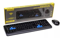 Cargar imagen en el visor de la galería, Set Gamer Teclado Y Mouse Inalámbrico Usb Oficina Consolas P MOD M-900
