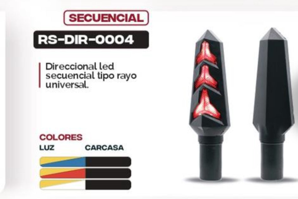 Direccionales led universales secuenciales MOD RS-DIR-0004