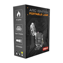 Cargar imagen en el visor de la galería, Encendedor electrico recargable con lámpara / arc ignition portable lamp / d52-2 con estuche MOD ZE-2182
