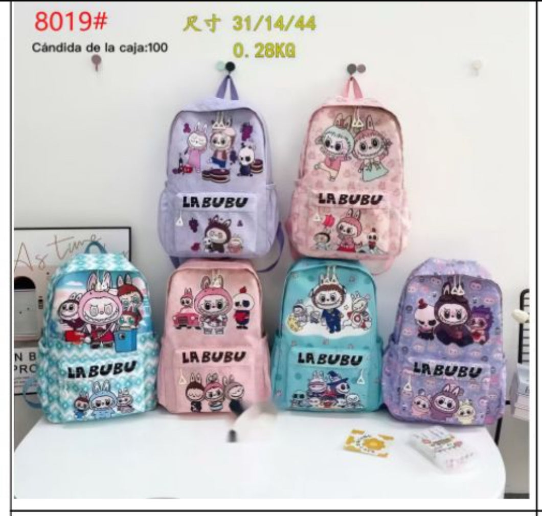 Mochila escolar la bubu 44x31 cm MOD 8019