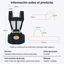 Cargar imagen en el visor de la galería, Portabebés con asiento de cadera para recién nacido,
