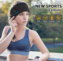 Cargar imagen en el visor de la galería, Auriculares inalámbricos Bluetooth para dormir, escucha deportiva, máscara para ojos, diadema, suave, elástico, cómodo, duradero, para dormir MOD BBG-60386
