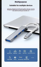 Cargar imagen en el visor de la galería, Adaptador Usb C Lightning Splitter Hub 4 En 1 De Usb A Tipo MOD BYL-2010

