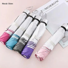 Cargar imagen en el visor de la galería, Paraguas resistente al viento y al agua para mujer, sombrilla plegable Manual resistente a la lluvia
