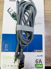 Cargar imagen en el visor de la galería, Cable para iPhone entrada Ligthing de alta calidad 120W fast charge data cable MOD SJ-66
