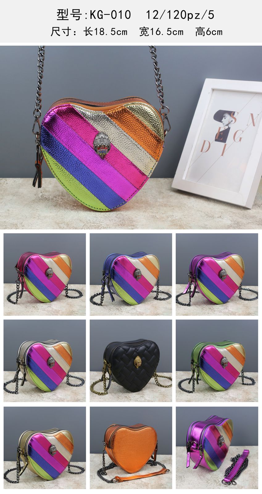 Bolso pequeño de piel sintética para mujer, bolsa de mano con diseño de águila, corazón