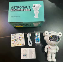 Cargar imagen en el visor de la galería, Proyector de luz LED de estrella de astronauta con Bluetooth, luz nocturna de ambiente para dormitorio, Aurora, Luna, nebulosa, galaxia, iluminación para niños MOD ZE-1642
