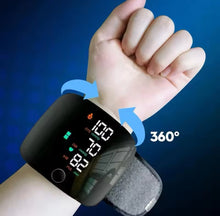 Cargar imagen en el visor de la galería, Monitor Digital de presión arterial de muñeca, esfigmomanómetro recargable, tonómetro, tensiómetro, medidor de frecuencia cardíaca, Monitor de BP baumanómetro de pulsera MOD BBG-60151
