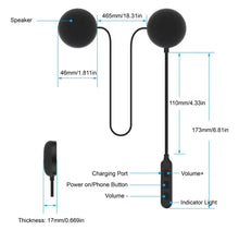 Cargar imagen en el visor de la galería, Auricular para casco de moto Audífonos Para Casco De Motos Bluetooth6.0 Ip56 MOD Q-L064
