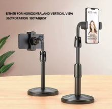 Cargar imagen en el visor de la galería, Base antideslizante giratoria de 360 °, soporte Universal para iPhone 13, 14, 15Pro, bloguero tiktokers streaming y fotografía MOD P7
