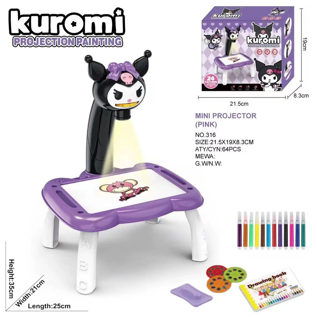 Mesa de dibujo con proyector Led para niños, tablero de pintura artística, escritorio, artesanía, herramienta educativa de aprendizaje
