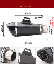 Cargar imagen en el visor de la galería, Silenciador Universal Para motocicleta, Escape Para Akrapovic, Kawasaki, Yamaha, KTM 390, Honda R3, R6, ATV MOD RS-ESC-9004 ,9005,9006
