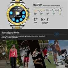Cargar imagen en el visor de la galería, AW13 smart watch para hombre ,pulsera de acero inoxidable con Bluetooth, llamadas, Monitor de ritmo cardíaco
