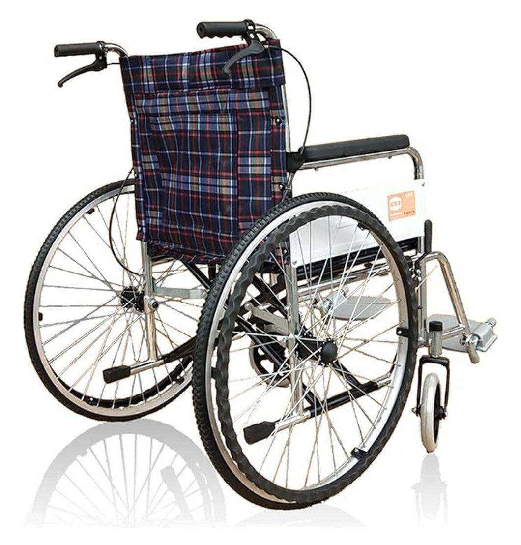 Silla De Ruedas Plegable Con Inodoro Acolchada Color Azul marino MOD G5 toilet