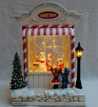 Cargar imagen en el visor de la galería, Adorno navideño, Casa de Santa, fábrica de juguetes musical, y con Luz MOD WSL-20115
