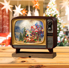 Cargar imagen en el visor de la galería, Televisor, Retro, navideño, Caja, musical, con luz y sonido MOD WDL24034B
