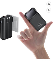 Cargar imagen en el visor de la galería, 10000 mAh Power Bank, Cargador portátil de Banco de energía con Enchufe de Carga, con Dos Cables de Carga MOD FM-000387
