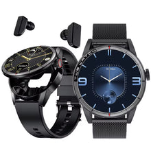 Cargar imagen en el visor de la galería, Reloj inteligente R6, dispositivo con auriculares, dos en uno, X7, versión actualizada, ultrafino, 1,32, pantalla táctil grande, carcasa de Metal impermeable IP67 MOD R6
