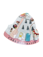 Cargar imagen en el visor de la galería, Set 9 Piezas Repostería, 5 Pincel, Espátula MOD H09. H08 H10 HP13
