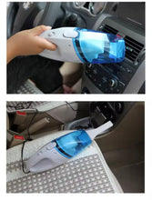 Cargar imagen en el visor de la galería, Mini aspiradora portátil para coche, 12V, 60W, accesorios de limpieza en seco y húmedo
