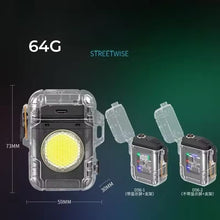 Cargar imagen en el visor de la galería, Encendedor de carga rápida USB a prueba de viento, encendedor de pantalla LED RECARGABLE Y LUZ LED MOD
