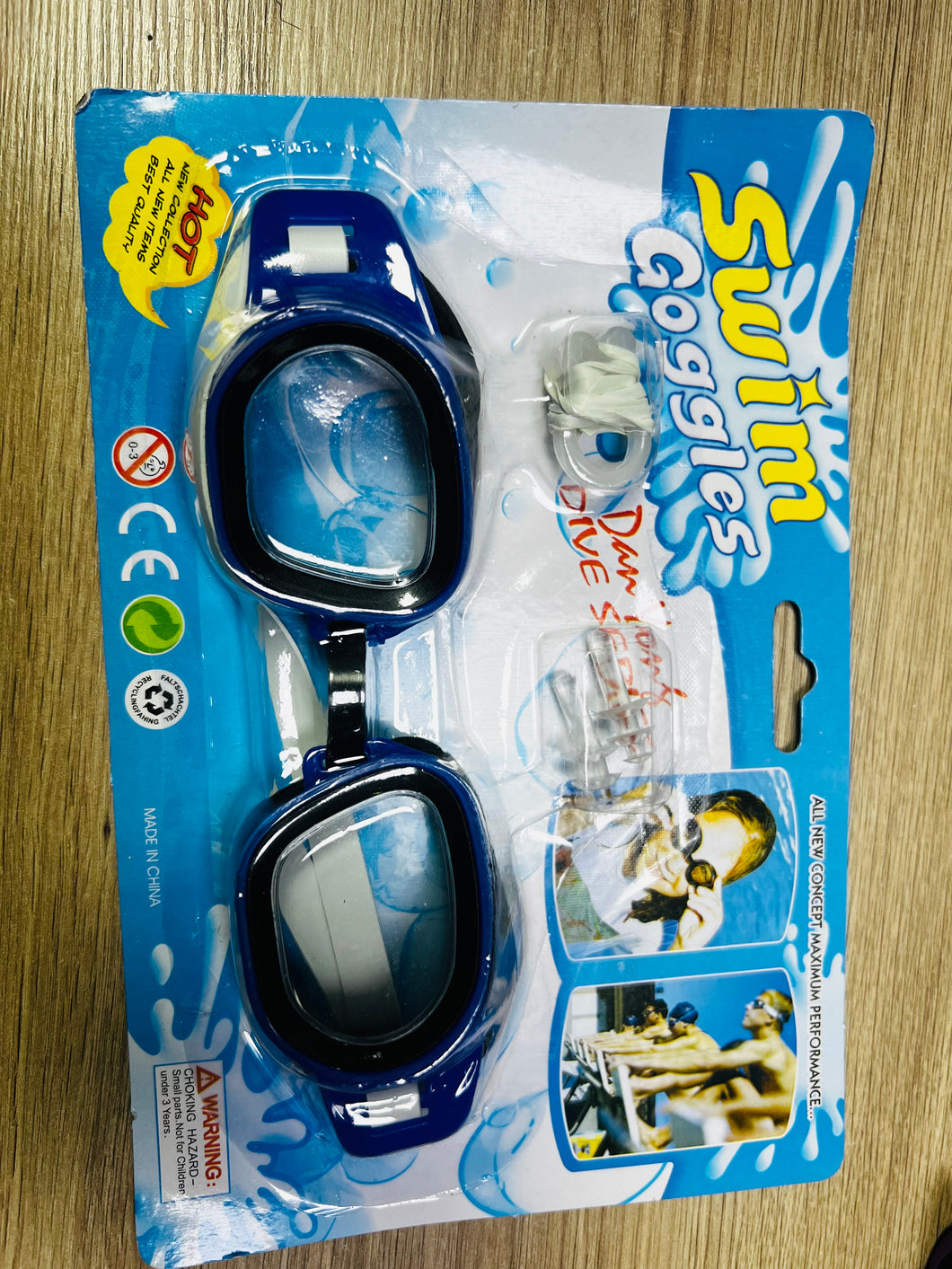 Gogles para natación con tapones