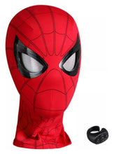 Cargar imagen en el visor de la galería, Máscara de spider-man automática con anillo electrónico para mover los ojos automática MOD 999DD-1
