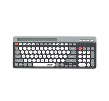 Cargar imagen en el visor de la galería, Juego de teclado inalámbrico con Bluetooth 2,4G, vintage gaming conexión de modo Dual, teclas redondas Vintage, 100, 1000, 1200, 1600 DPI MOD QK8066
