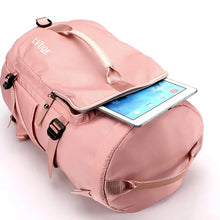 Cargar imagen en el visor de la galería, Bolsa de almacenamiento de gran capacidad para mujer, bolso de viaje, mochila impermeable
