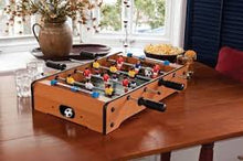 Cargar imagen en el visor de la galería, Mini juego de mesa Futbolito juegute educativo con dos pelotas MOD 053
