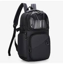 Cargar imagen en el visor de la galería, Nueva mochila de motociclista deportiva de fibra de carbono, mochila de carcasa dura impermeable MOD A1350

