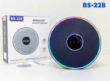 Cargar imagen en el visor de la galería, Bocina BT ALTA GAMA 10W  RELOJ DIGITAL RGB LED MOD BS-228

