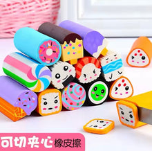 Cargar imagen en el visor de la galería, 6 gomas Borrador de lápiz Kawaii para niños, gomas de borrar con forma de Animal para la escuela, suministros escolares MOD QH-8516
