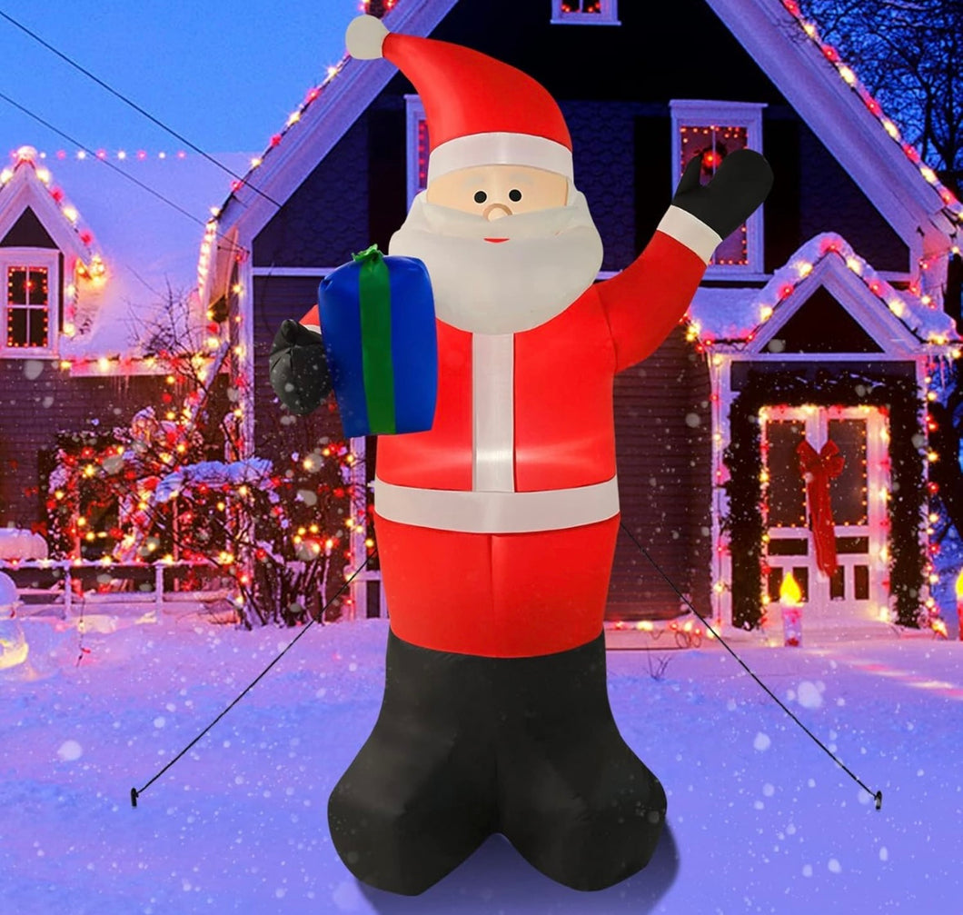 inflable Papá Noel luz LED juguete inflable patio al aire libre decoración de fiesta de Navidad y Año Nuevo MOD SD-72934