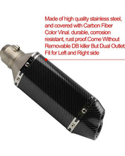 Cargar imagen en el visor de la galería, Tubo de escape de entrada de doble salida de 1.5-2 pulgadas con escape extraíble DB Killer con escape de 38-51 mm de diámetro para moto de tierra, calle/deportes motocicletas y scooters ATV MOD RS-ESC-9002
