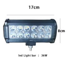 Cargar imagen en el visor de la galería, Barra rectangular 12 led contra agua para moto o vehículo todo terreno MOD RS-LED-13001W
