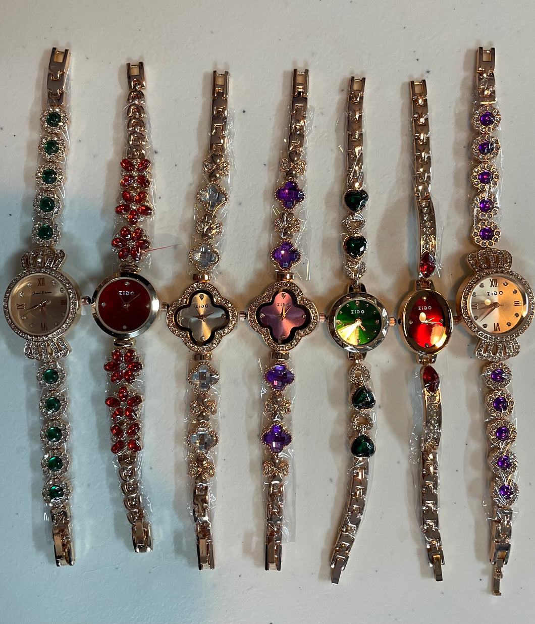 Reloj de dama metal con piedra