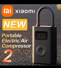 Cargar imagen en el visor de la galería, XIAOMI-bomba de aire MIJIA 2 Mini, compresor de aire eléctrico portátil, multiherramienta para baloncesto, coche, motocicleta y bicicleta
