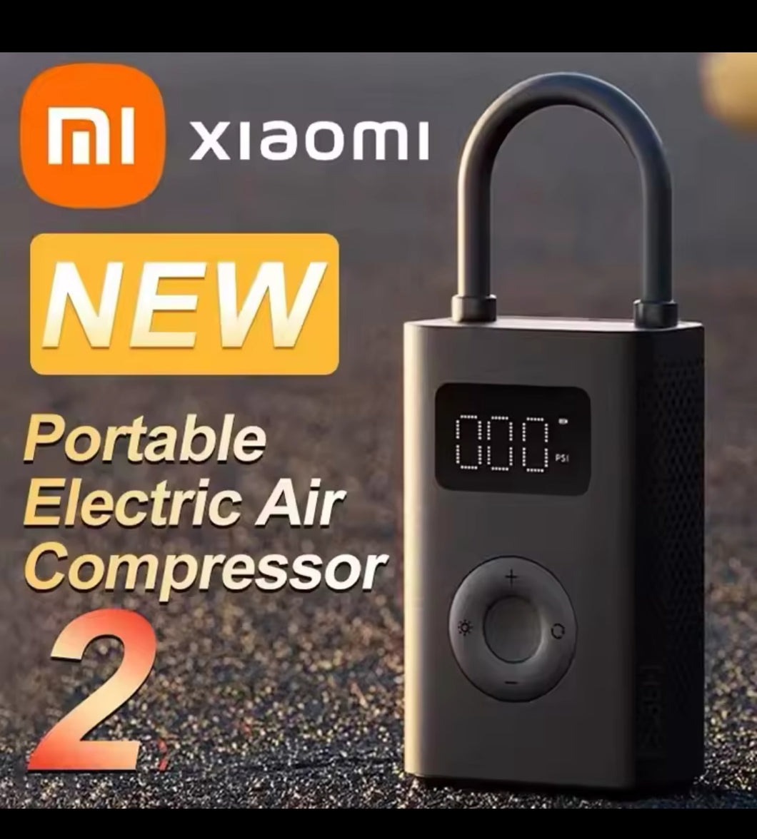 XIAOMI-bomba de aire MIJIA 2 Mini, compresor de aire eléctrico portátil, multiherramienta para baloncesto, coche, motocicleta y bicicleta