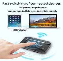 Cargar imagen en el visor de la galería, Adaptador de teclado y ratón Bluetooth, cambiado de teclado y ratón con cable a inalámbrico, capaz de conectar 8 dispositivos MOD CON.94
