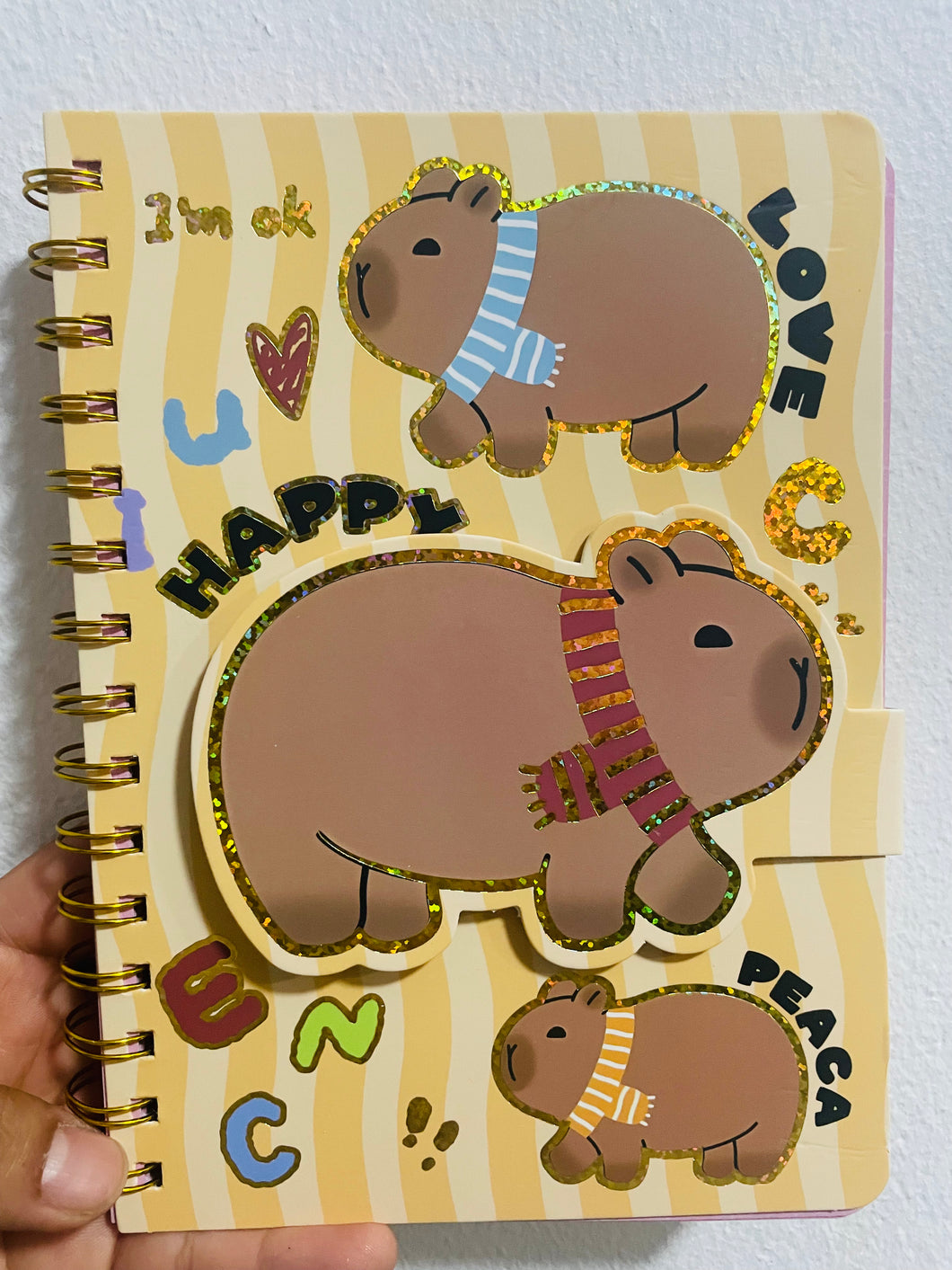 Libreta de espiral Capybara con 70 hojas MOD SC202-6