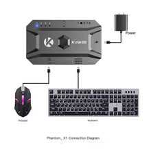 Cargar imagen en el visor de la galería, Adaptador de teclado y ratón Bluetooth, cambiado de teclado y ratón con cable a inalámbrico, capaz de conectar 8 dispositivos MOD CON.94
