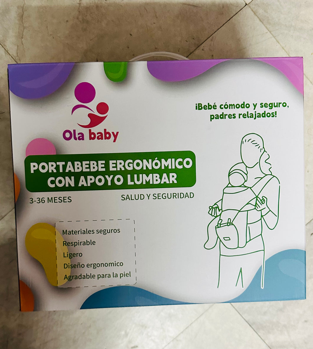 Portabebés con asiento de cadera para recién nacido,