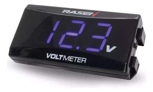 Cargador Para Moto Rasen Con Voltimetro Cuadrado Con Letras MOD RS-GRL-120018