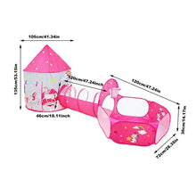 Cargar imagen en el visor de la galería, Tienda de campaña de túnel de juego para niños, casa de juegos duradera para bebés, niños pequeños MOD 10582-14
