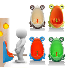 Cargar imagen en el visor de la galería, Rana de plástico para bebé, orinal de entrenamiento para niños, orinal para baño
